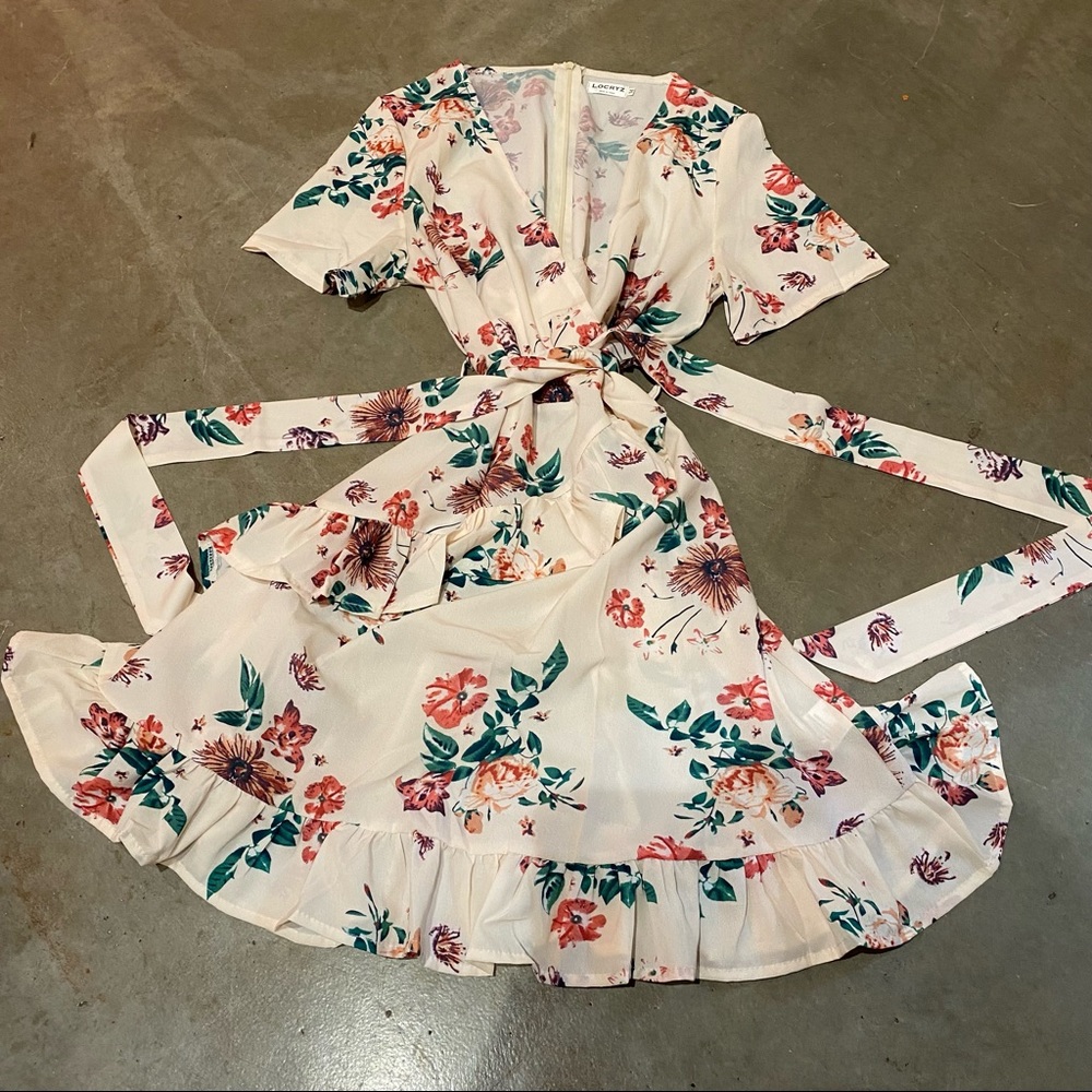 Summer Flowy Dress Size M Medium Locryz #KG8